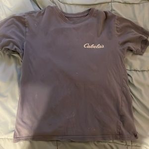 Light blue cabela’s tee
